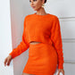 2022 Autumn Knitted 2 Piece Sets Women Sexy Skinny Cropped Jumper Skirt Suits Fashion Chic Warm Sweater Pullover Dress