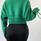Women New Autumn and Winter Cardigan Long Sleeve Thickened Sweater