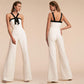 2022 New Women Clothing Contrast Color Suspender Jumpsuit Hot White Women Pants
