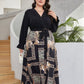 Plus Size Goods Middle East Youthful Looking Simple Lace Printed Dress