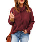 2022 Solid Color Hoodie Autumn Winter Top Women Turtleneck Drawstring Sweatshirt Long Sleeve Women Clothing